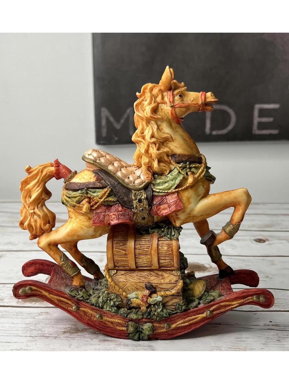 Rocking Horse Music Box Plays Jingle Bells